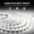 40ft Dimmable 6500K 24V, 720 2835 Decoration(2 20ft) dalattin White LED Strip Lights, LED Light Strip Bright Daylight