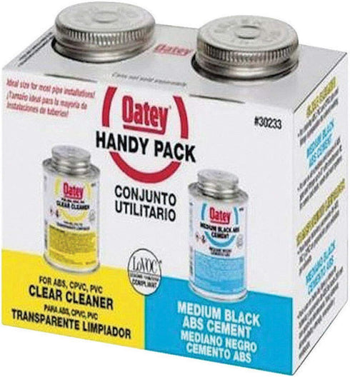 Oatey 30252 4 OZ Black Medium Cement ABS Weld Kit