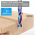 EANOSIC 1/4 inch 1/4 inch 3 inch Upcut Spiral Router Bit Shank, Cutting Diameter, Extra Long Solid Carbide with Nano