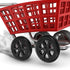 2Pcs 6.69In Replacement Shopping Cart Wheels for Folding Grocery Trolleys Durable Smooth Rolling with Strong Load