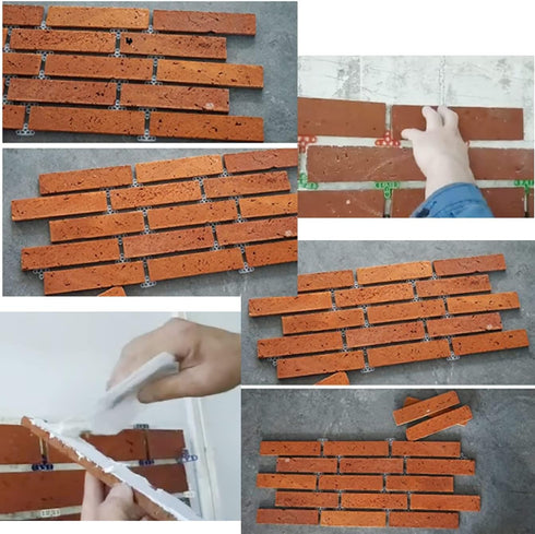 50PCS Brick Wall Spacer, 3/8 inch Bricklaying Spacer, Stone Wall Spacer, Deck Board Paver Tile Leveling Clips