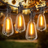 Brightown Outdoor String Lights, 30FT 11+1 LED ST38 LED Patio Lights Shatterproof,