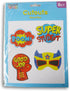 Super Hero Bulletin Board Paper Cutouts - Super Student Mask, Boxing Glove, Boom - 8 Piece - 8 x 6 Inches by Teacher Building Blocks