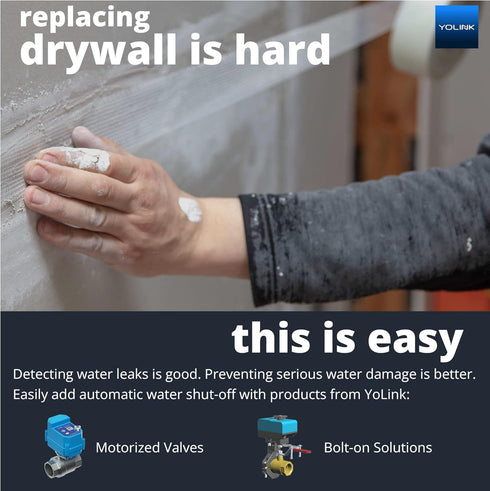 YoLink Water Leak Detector, Wireless Smart Water Leak Sensor, Alexa, IFTTT, Hub Required