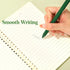Whaline 12Pcs Retractable Black Ink Gel Pens, 0.5mm Fine Point Gradient Green Writing Pens Set for School Office