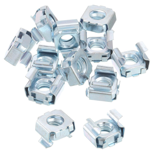 uxcell 5/16-18 Cage Nut, 10Pcs Snap-in Cage Nuts, Carbon Steel Zinc Plated Metric