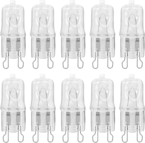 12Vmonster 10 Pack Crystal Clear Lense Q20/G9/CL/120V G9 JCD 20 Watt 120