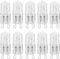 12Vmonster 10 Pack Crystal Clear Lense Q20/G9/CL/120V G9 JCD 20 Watt 120