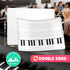 SCRIBBLEDO Keyboard Practice Dry Erase Sheets - 11”x14” Music Staff Whiteboard Sheets, Pack of 10 for Music Teacher