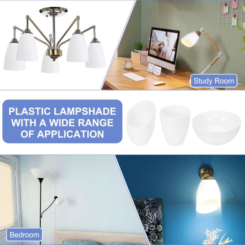 1.18" 4.53" 5 PATIKIL Hole High Plastic Lampshade, Pcs Floor Lamp Light Covers Replacement Lamp Shade Cover for Floor