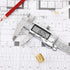 Digital Caliper Measuring Tool, Stainless Steel Vernier Caliper with Large LCD Screen, Easy Switch