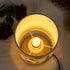 WSYEAR Pressed Flowers Bedside Lamp, Charming Floral Table Lamp with Wood Base for Bedroom