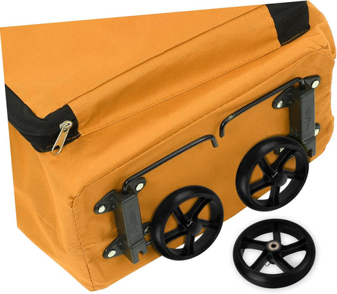 2pcs Unomor Heavy Duty Laundry Cart Wheels Rolling Shopping Cart Wheel Replacement