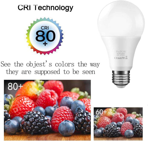 ProPOW Bulb, Bulbs Bulb 5W A19 Hallway(E26,Soft White,2-Pack) Dusk to Dawn Light Sensor LED Smart Lights Automatic
