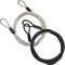 GOMRQING 100CM/3.3ft 3mm Outdoor Travel Security Cable Lock,Braided Steel Coated Safety Cable Luggage