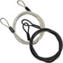 GOMRQING 100CM/3.3ft 3mm Outdoor Travel Security Cable Lock,Braided Steel Coated Safety Cable Luggage