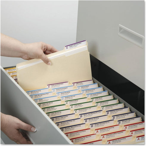 Smead 100% Recycled File Folder, 1/3-Cut Tab, Legal Size, Manila, 100/Box
