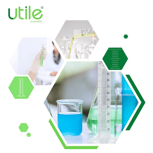 Plastic Graduated Measuring Cylinder Set, 3 Sizes 10ml, 50ml, 100ml, PP Material with Hexagonal Base