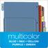 Cardinal 8-Tab Expanding Plastic Binder Dividers, Flexible Front Pockets, Insertable Multicolor Tabs, Letter Size