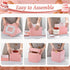 12Pcs Pink Square Cake Boxes with Window, 8x8x8 Inches Disposable Bakery Carrier for Pastries, Cookies, Cupcakes,