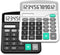 Calculator, Splaks 2 Pack Standard Functional Desktop Calculators, Solar and AA Battery Dual Power with 12-Digit Display