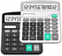 Calculator, Splaks 2 Pack Standard Functional Desktop Calculators, Solar and AA Battery Dual Power with 12-Digit Display