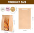 60 Pack 13.7x8.3x3.5 Inches, 72Pcs Moretoes Large Sourdough Bread Bags for Homemade Bread, Paper Bakery Bags with Tin