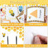 Bee Theme Bulletin Board Decoration, Educational Cards for Toddlers, Honeycomb Flash Cards for Preschool