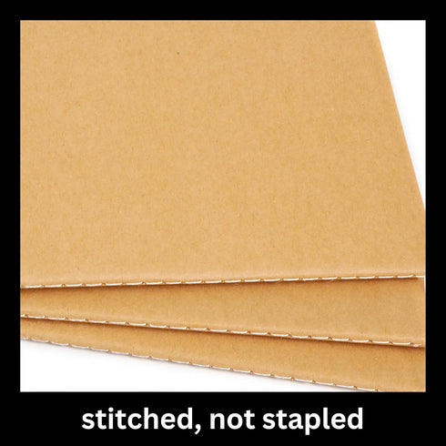 RICCO BELLO Graph Grid Travelers Journal Refill, 8.25 x 4.25 inches, Set of 3