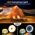 32.8FT 8 Camping String Lights, Quick Storage Rechargeable Tent Lights String with Modes, Hanging Waterproof Portable