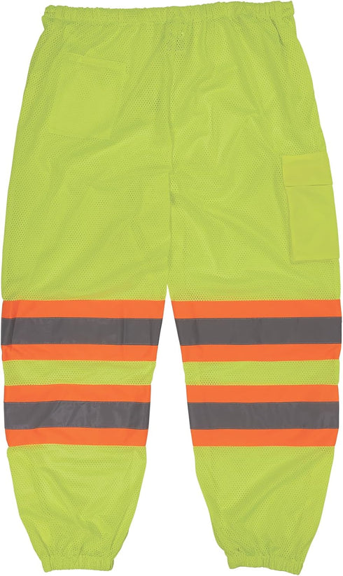Ergodyne Adult Class Two-tone Reflective Safety Pants, Lime, XX-Large-3X-Large