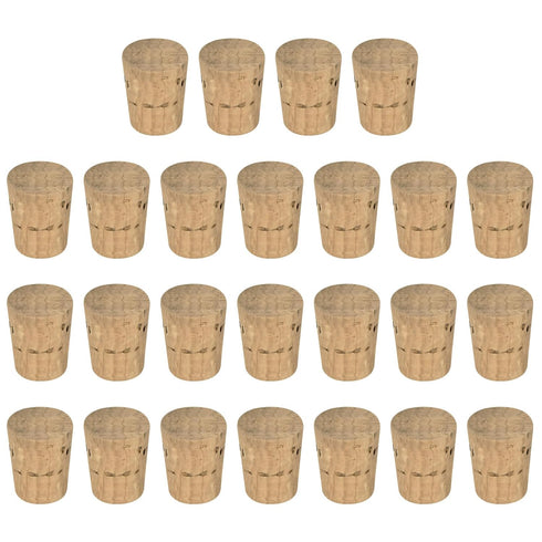 MECCANIXITY Tapered Cork, 20.6x15.9x25.4mm Natural Wooden Leakproof Cork Stoppers for Laboratory