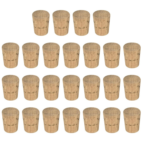 MECCANIXITY Tapered Cork, 20.6x15.9x25.4mm Natural Wooden Leakproof Cork Stoppers for Laboratory