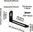 AUXBC 20Pcs 2.6"x1.3"x0.6"Adjustable 90 Right Angle Brackets, Slotted L Bracket Metal Degree Corner Fastener L-Shape