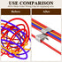Biaungdo 30 22.5 mm/ 0.89 Inch Pcs Trailer Frame Wire Clips, Stainless Steel Metal Solar Panel Wire Clip Double Wire