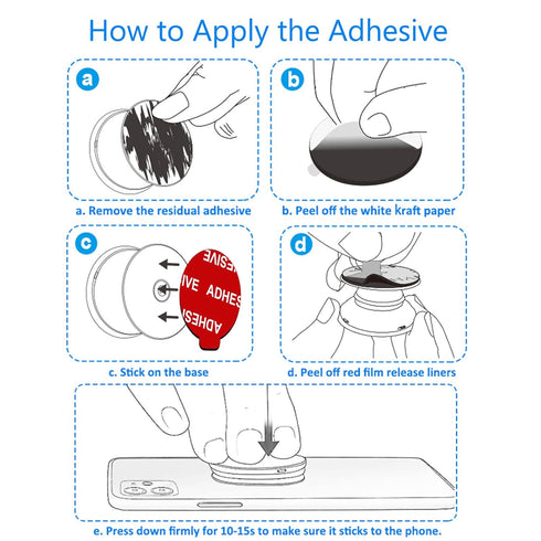 PKYAA 12 Pack Sticky Adhesive, Double-Sided Replacement Tape for Socket Base, 1.4 inches (35mm)