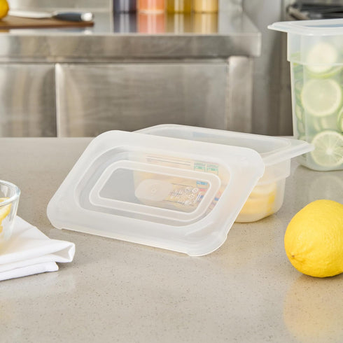 1 Pack 1/9 Commercial Restaurantware Food Storage Container Lid Fits Size Food Pan Polypropylene Plastic Cover Clear