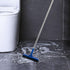 CELOX Grout Brush with Long Handle V-Shape Grout Line Scrubber with Stiff Bristle for Deep Cleaning Tile Grout, Blue