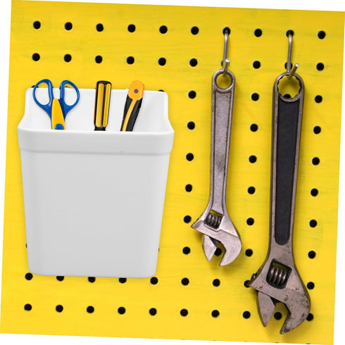 6pcs Pegboard Bins Organizer Kit for Garage and Workbench Storage Flexible Positioning Cup Holders for Tools Art