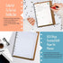Rancco A5 Planner Inserts To Do List, 90 Pages Colorful 6-Ring Loose-leaf Refills with Binder Divider, Zipper Pouch,