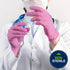 4.7 12" HALYARD PINK UNDERGUARD Nitrile Exam Gloves, Powder-Free, mil, Extended Cuff, Pink