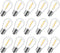 Brightown Shatterproof LED S14 Replacement Light Bulbs, E26 E27 Medium Screw Base, 11W Equivalent, 25-Pack