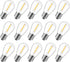 Brightown Shatterproof LED S14 Replacement Light Bulbs, E26 E27 Medium Screw Base, 11W Equivalent, 25-Pack