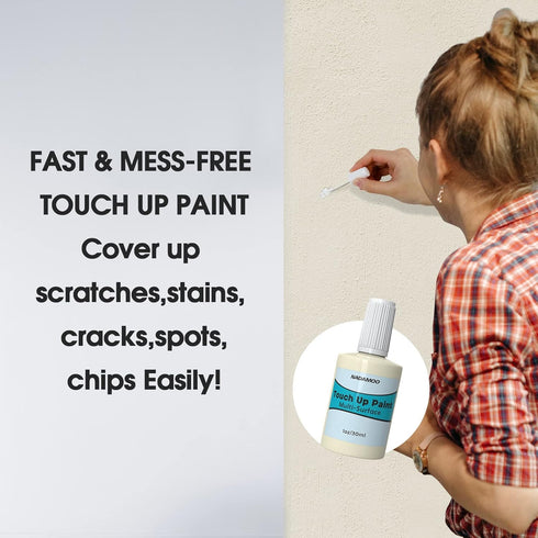 NADAMOO Beige Multi Surface Touch Up Paint for Interior and Exterior, Cabinet, Wall, Door, Furniture, Windows, Shutter,