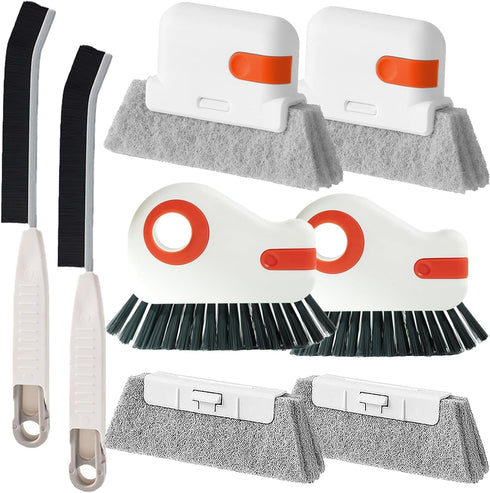 Window Sill Cleaner Tool - Hard Bristle Crevice Cleaning Brush, Multifunctional Gap