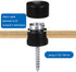 Zelphvt 4 Pcs Ceiling Hooks for Hanging Lights Black Light Hanging Hooks Metal Swag Hook for Pendant Light Hook DIY