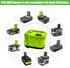 ZDTZ Battery Adapter for Ryobi 18V to Dewalt 20V Max Battery Conversion