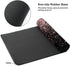 Rose Gold Glitter Black Gaming Mouse Pad, Large XL Extended Desk Pad for Computer PC Laptop Home Office