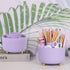 SKYDUE 2 Pack Pen Holder, 360 Degree Rotating Pencil Holder for Desk Organizer with 5 Slots, Office Supplies for Home