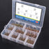 Glarks 290Pcs Fuel Line Hose Water Pipe Air Tubing Spring Clips Clamps Assortment Kit, Size 5-13MM